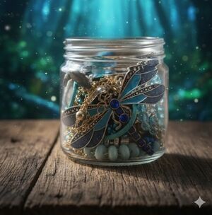 Chic Blue Dragonfly Brooch